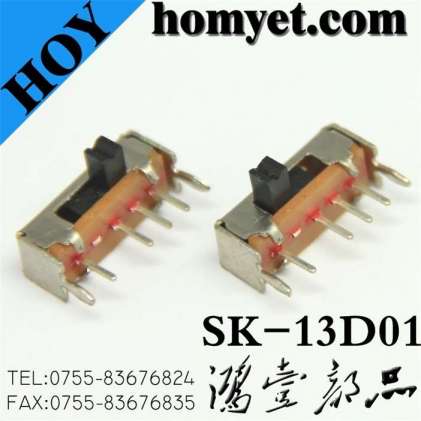 China Factory Supply 4pin DIP Type Slide Switch/Toggle Switch (SK-13D01)