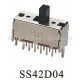 SS42D04 PCB mount slide switch