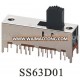 SS63D01 6P3T slide switch