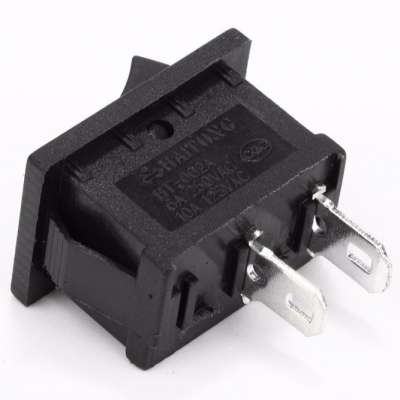 New Product! KCD1-101 2pin ON-OFF 500A Rocker Switch with Black Cover factory direct supply MOQ1000pcs